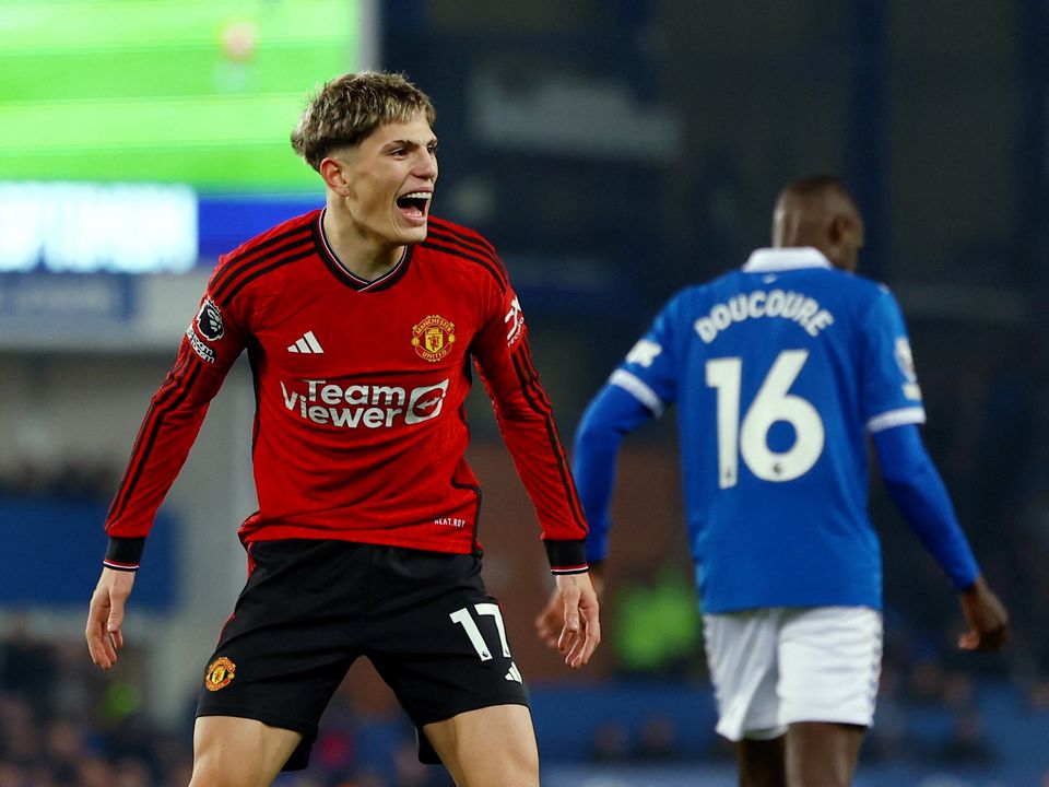 Alejandro Garnacho scored a sensational bicycle kick against Everton.