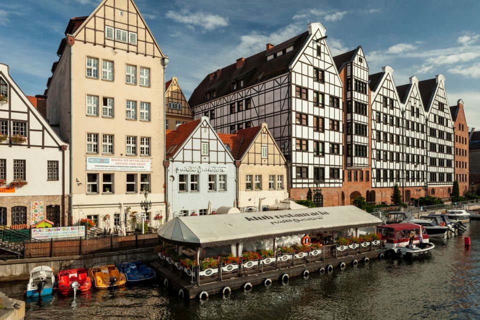 Houses on Granary Island in Gdansk