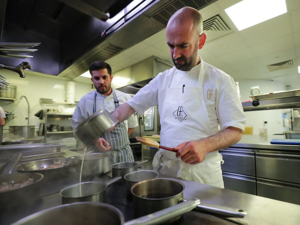 And Andy and chef de partie Alfredo Godoy hard at work behind-the-scenes