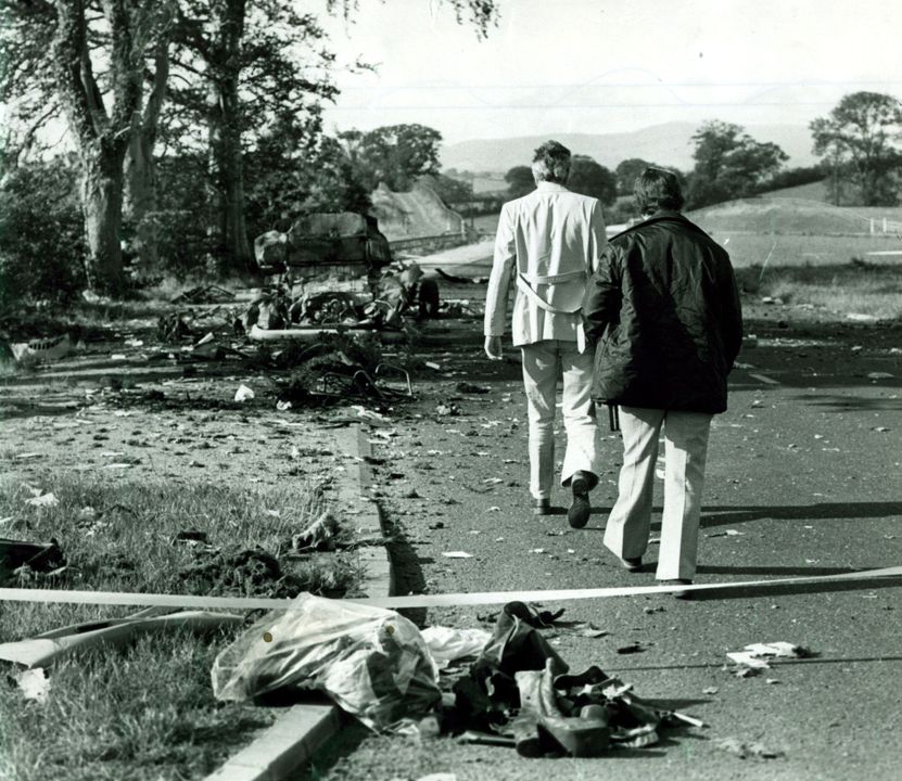 The scene of the Miami Showband massacre