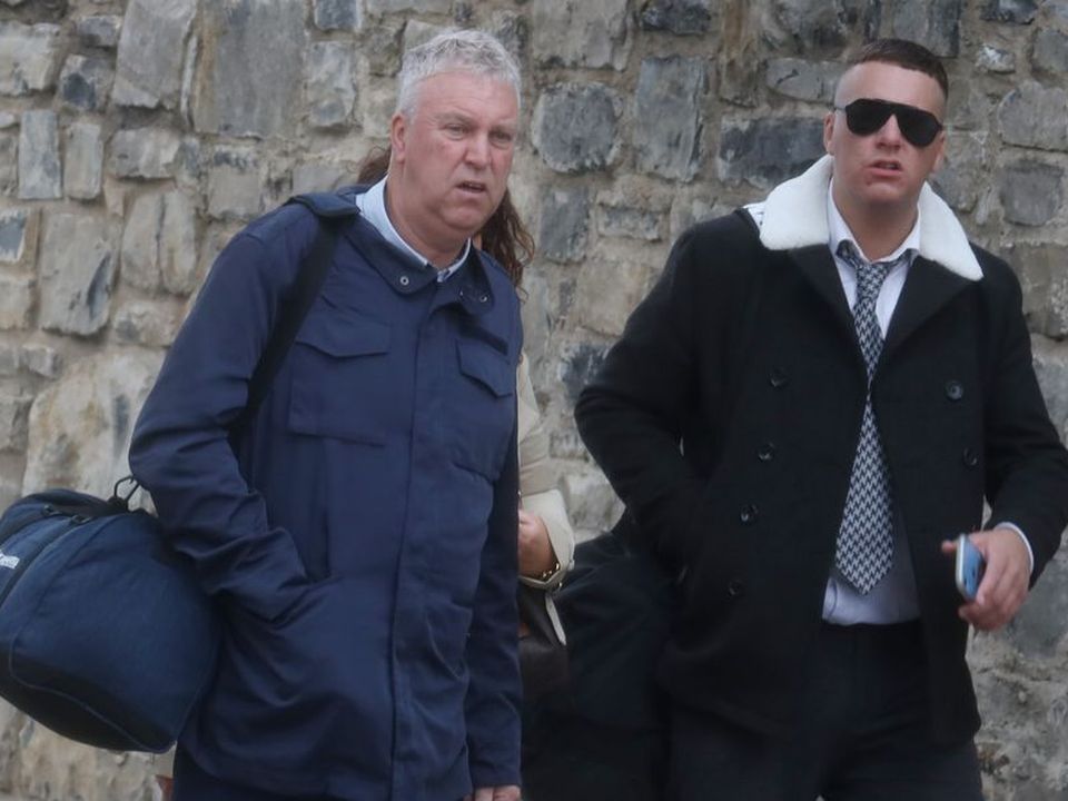 Patrick Lawlor's son Ian Lawlor (right) has been jailed on drugs charges