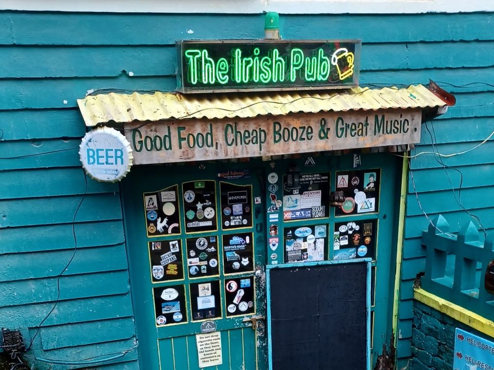 Sean even got to visit an Irish pub