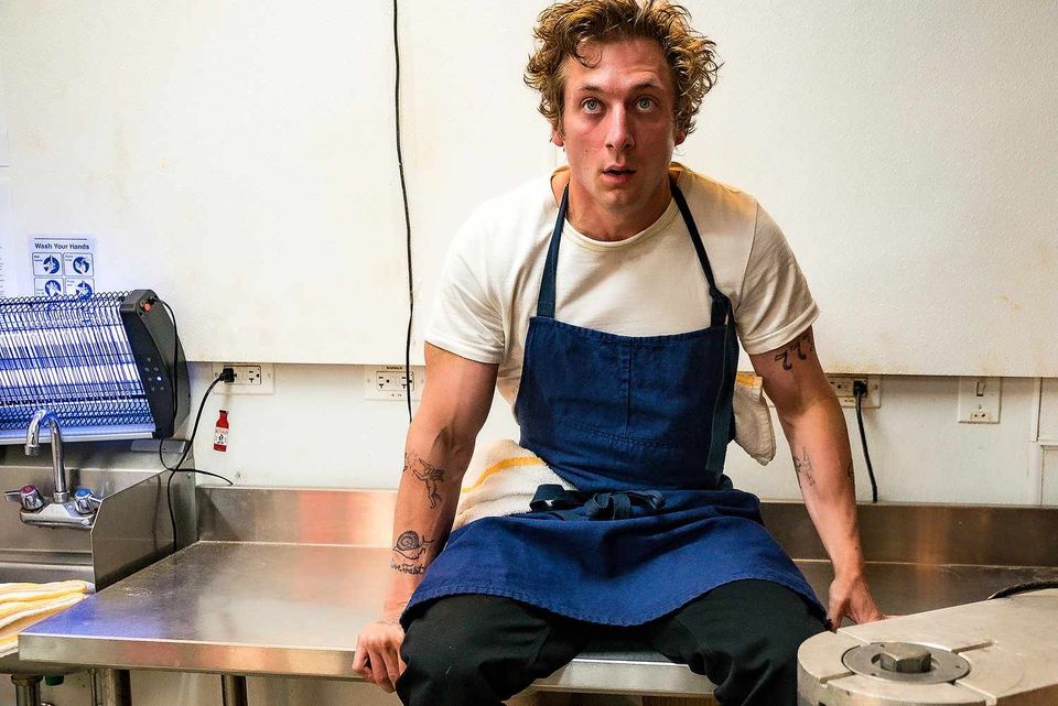 Jeremy Allen White as struggling chef Carmen in The Bear